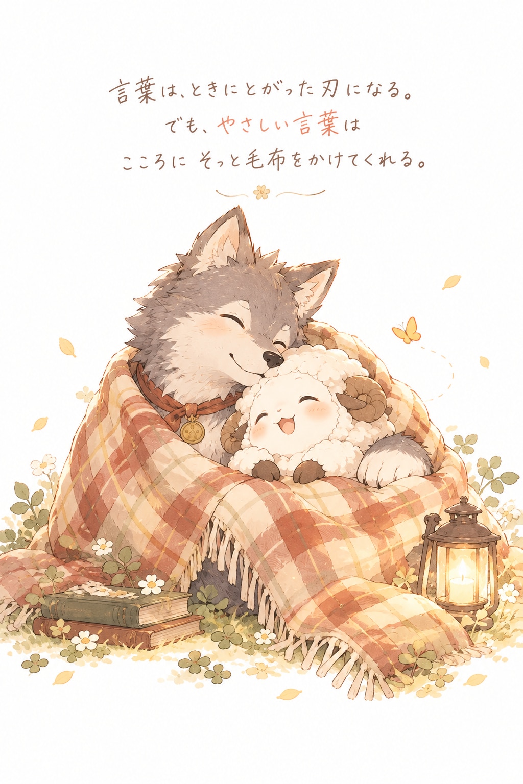 やさしい言葉は、毛布になる | の人気AIイラスト・グラビア