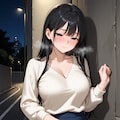 性癖　未公開イラスト③　露出編　～ 　散歩　①　～ 7枚目