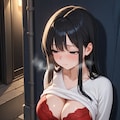 性癖　未公開イラスト③　露出編　～ 　散歩　①　～ 5枚目