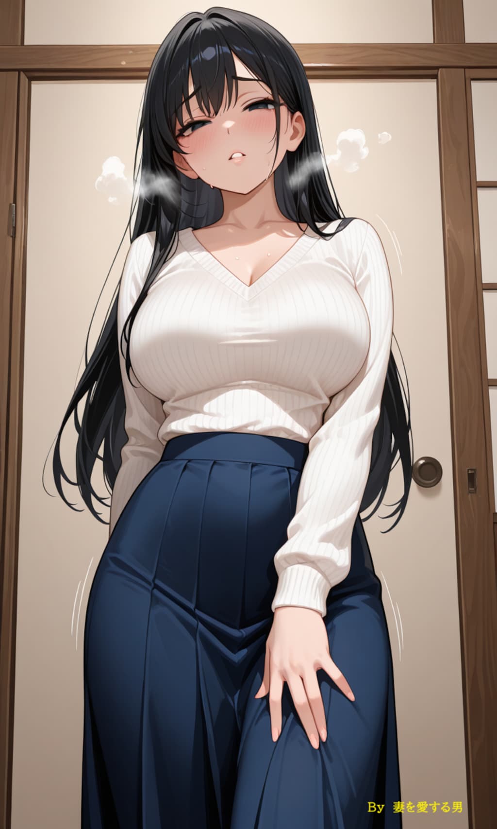 性癖　未公開イラスト③　露出編　～ 　散歩　①　～