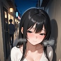 性癖　未公開イラスト③　露出編　～ 　散歩　①　～ 3枚目