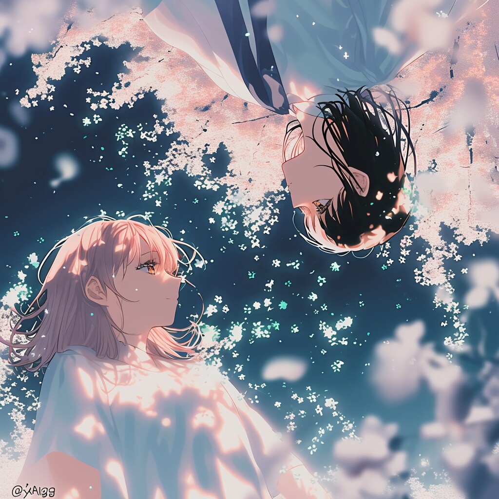 [SUNO]桜 舞い散る 夜は、二人で 一緒に いよう