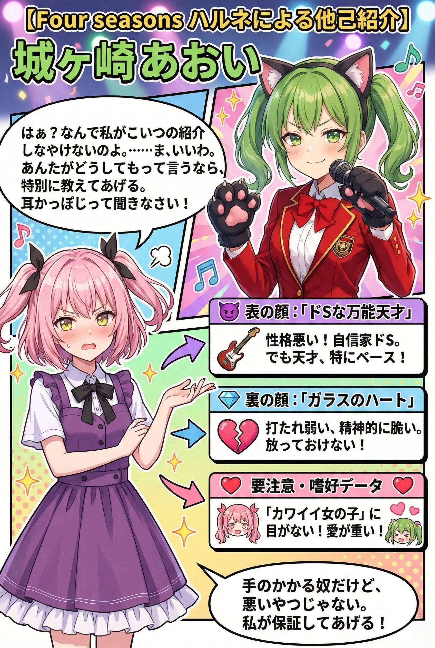 素直じゃないハルネのあおいちゃん他己紹介 | の人気AIイラスト・グラビア