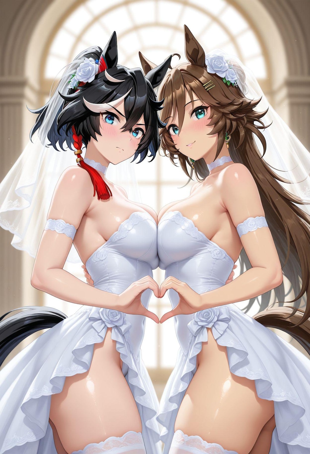 百合　ウェディングドレス