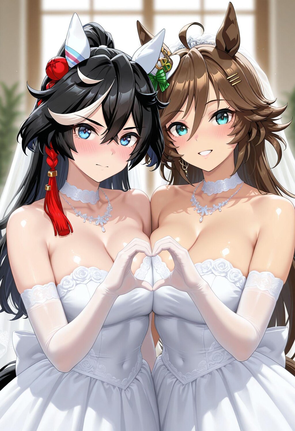 百合　ウェディングドレス