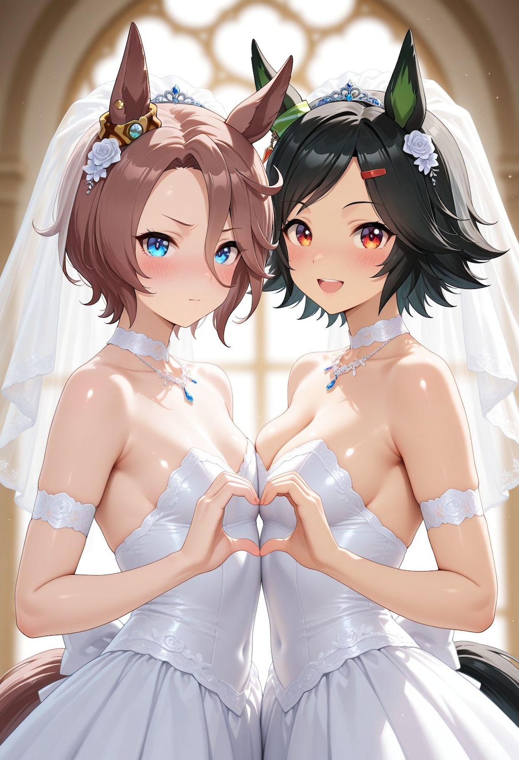 百合　ウェディングドレス