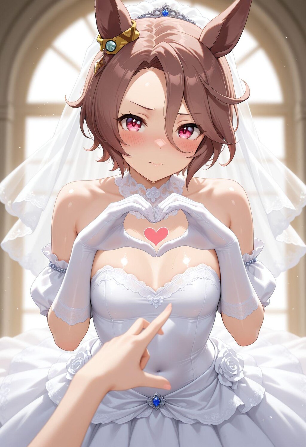 百合　ウェディングドレス