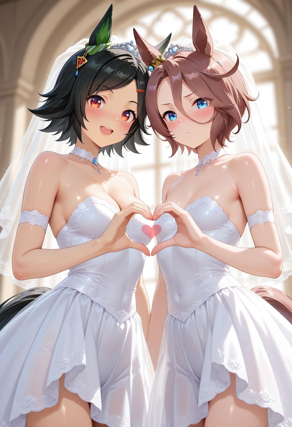 百合　ウェディングドレス