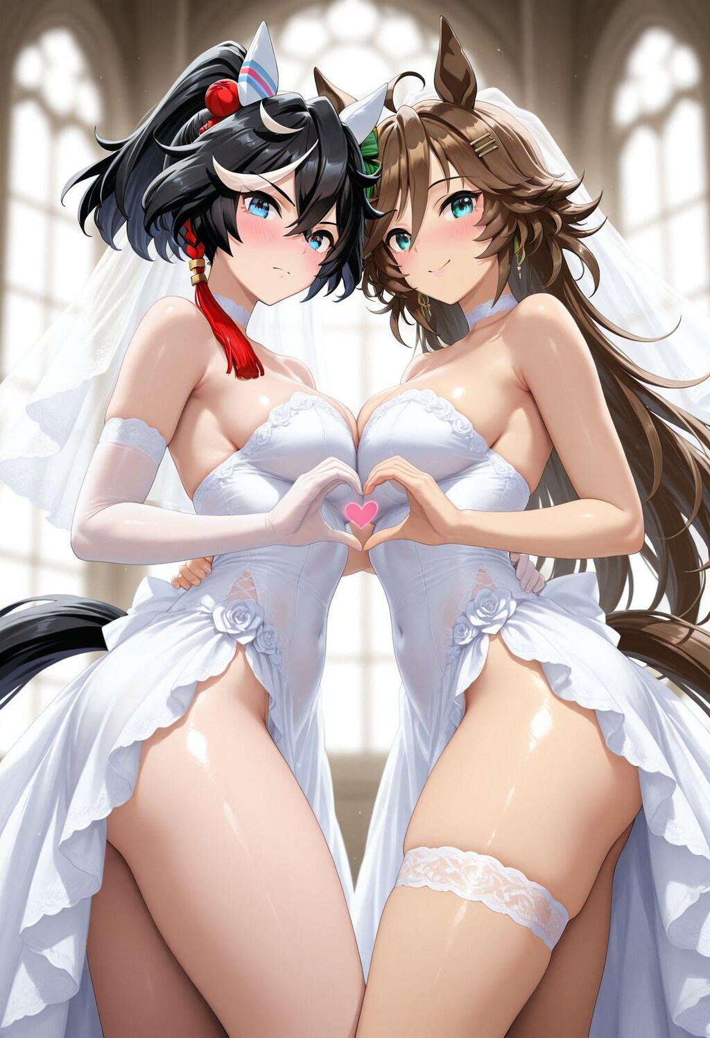 百合　ウェディングドレス