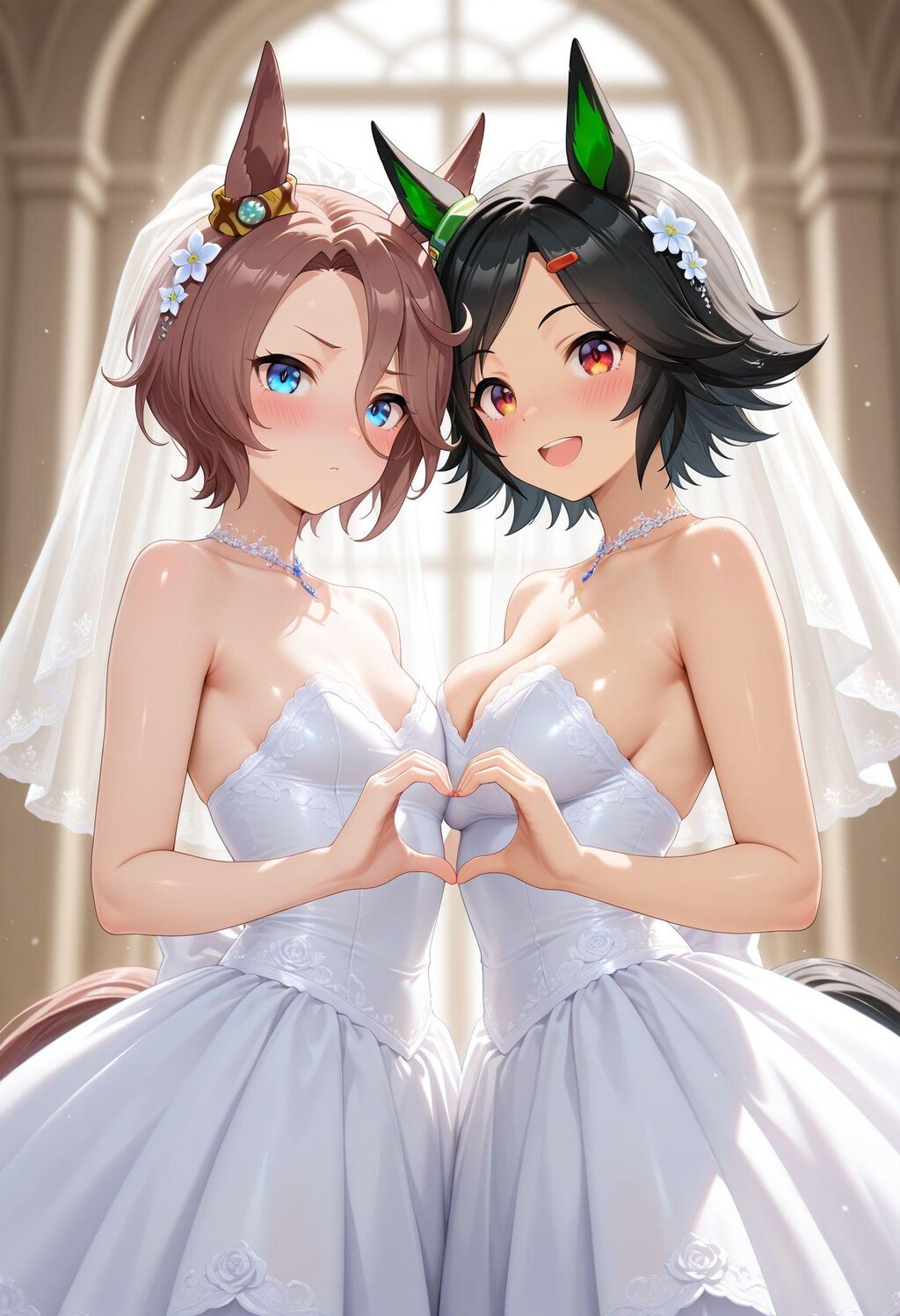 百合　ウェディングドレス