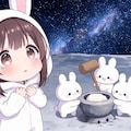 月から眺める星空 4枚目