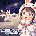 月から眺める星空 2枚目