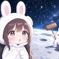月から眺める星空 3枚目