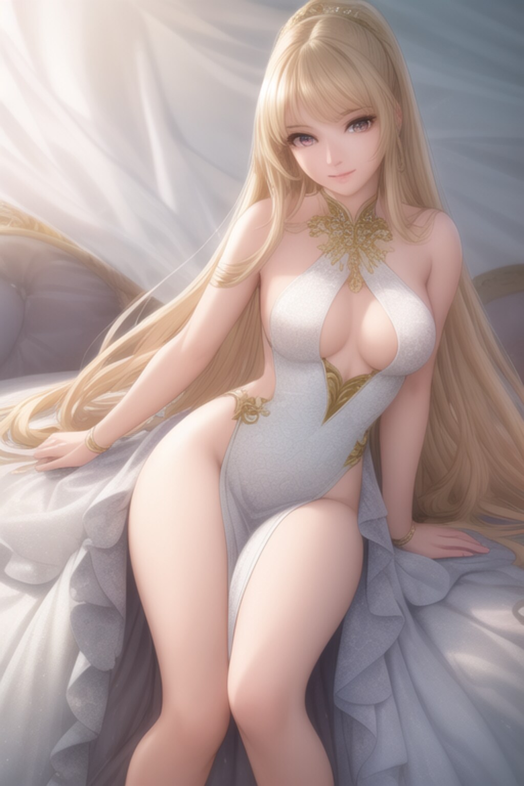 佇む金色の髪の少女