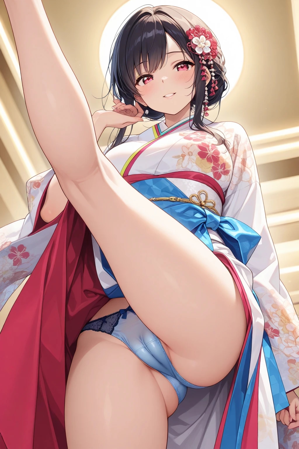 お淑やかにハイキック