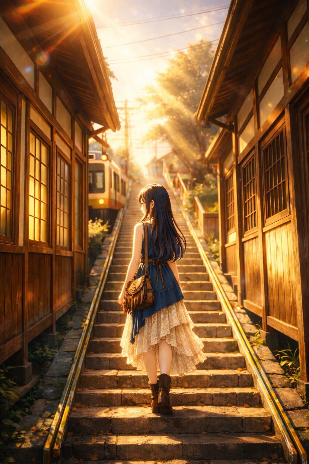光の先へ、あの夏の階段