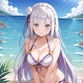 エミリアの水着② 3枚目
