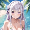 エミリアの水着② 5枚目