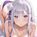 エミリアの水着② 4枚目