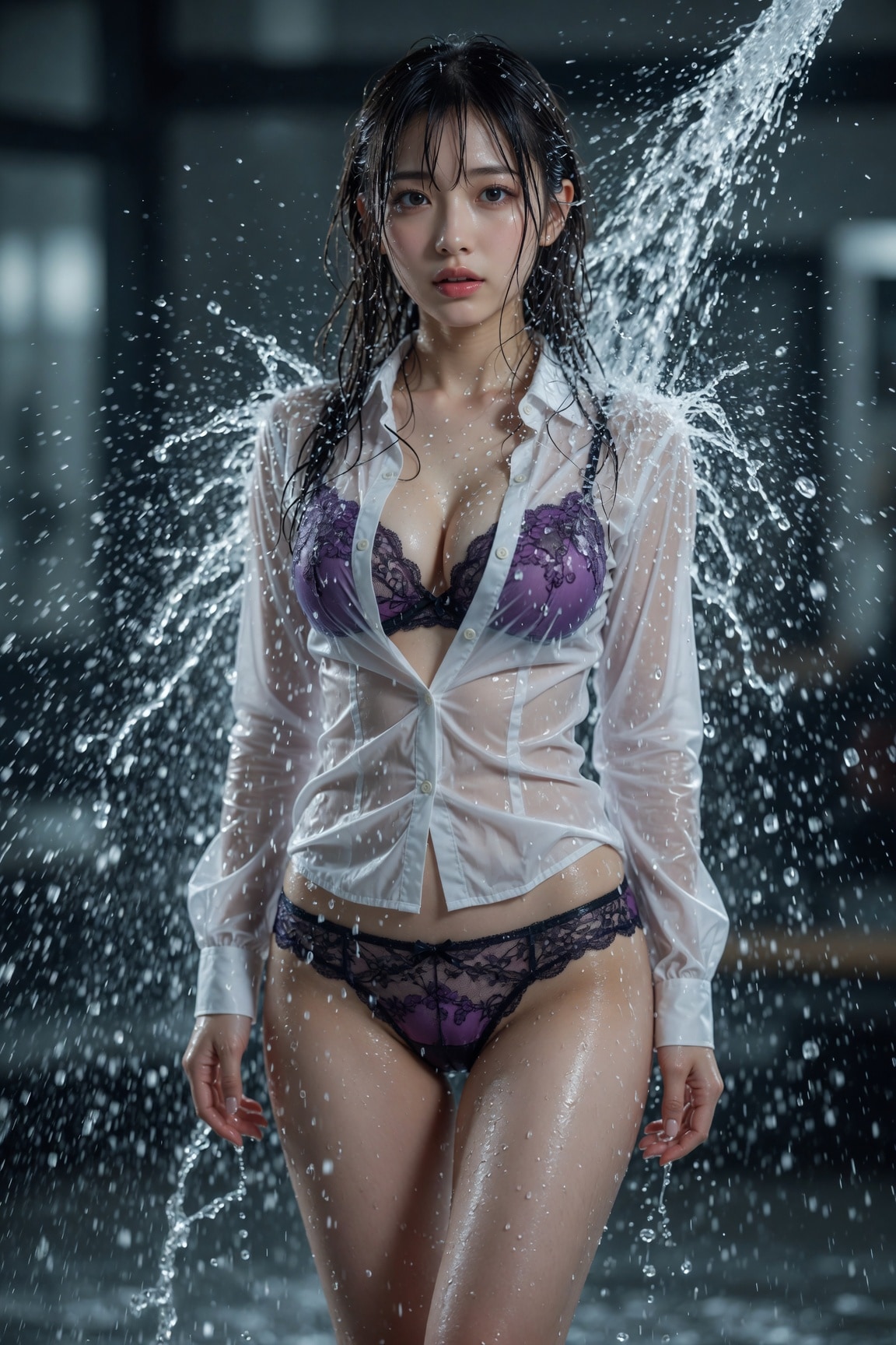 濡れる