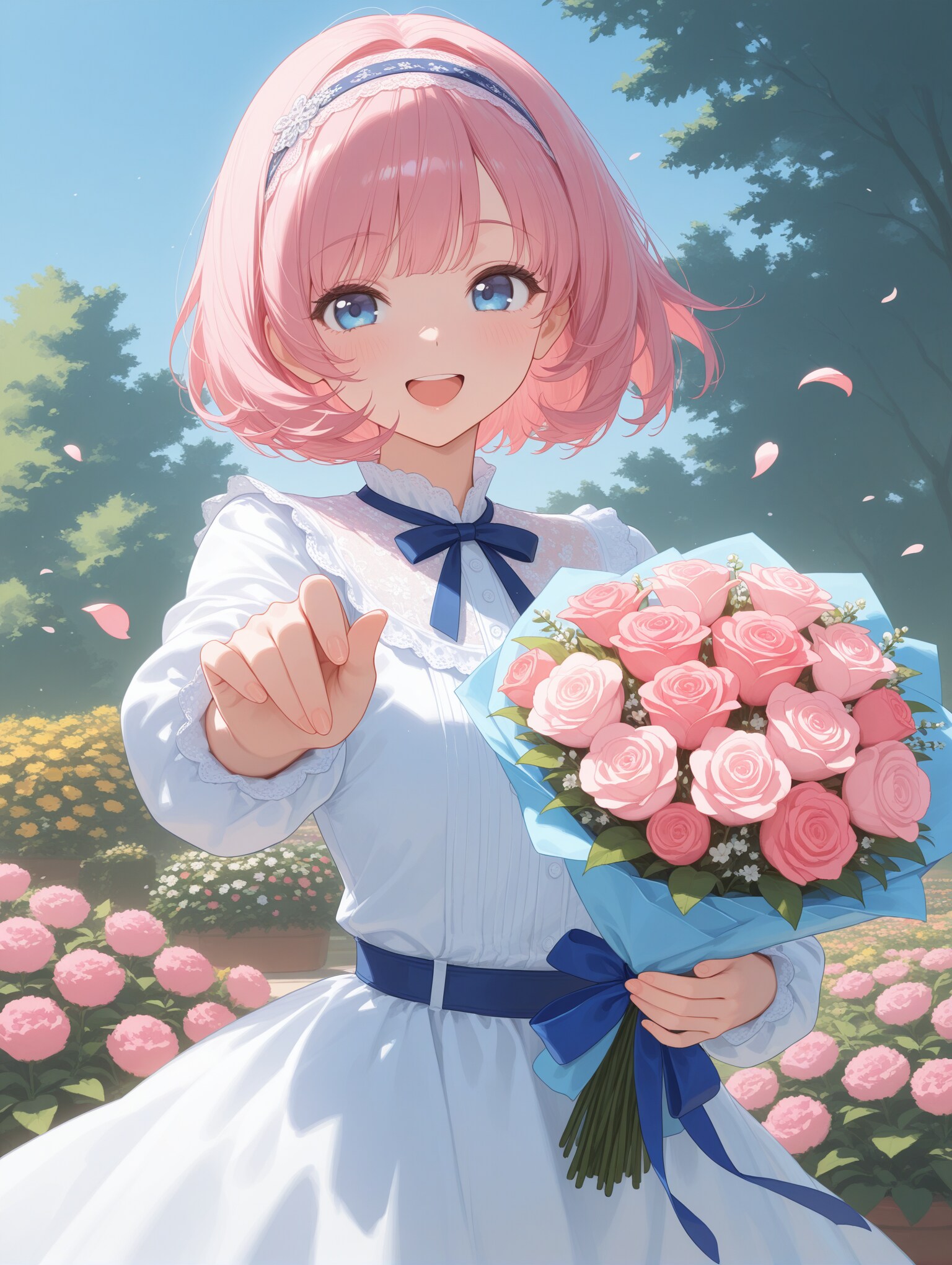 花束とエスコートを | の人気AIイラスト・グラビア