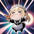 シャイニングフライングおピッツァしてたら勢い余って宇宙まで飛び出しちゃった系メイドちゃん 6枚目