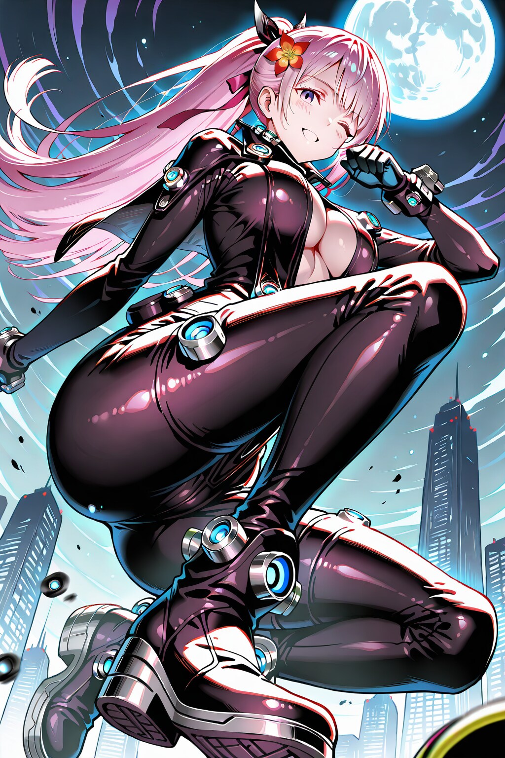 うふふ❤️正義のヒロイン芹奈よ❤️さぁ❗今日もいっちょ地球の平和の為に❤️それぇ〜❤️