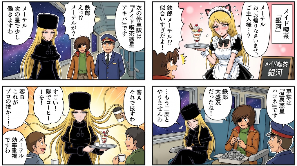 メーテルがメイドに。