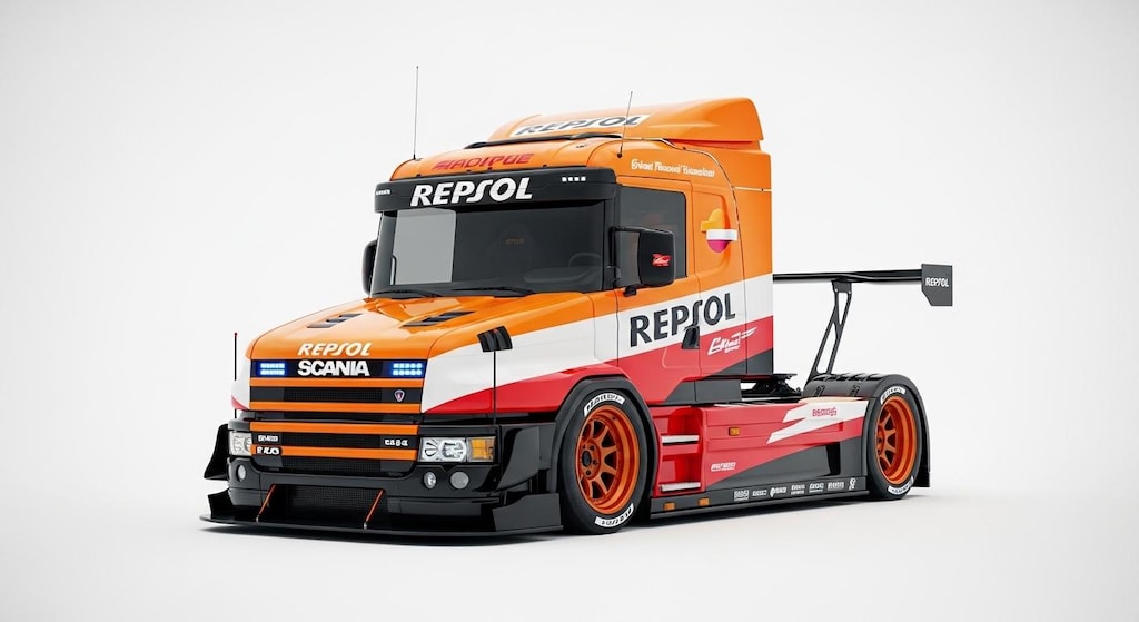 レプソルスカニアトラックレーシングカー