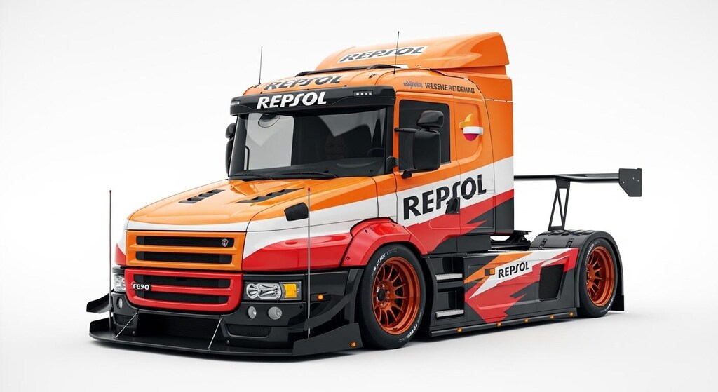 レプソルスカニアトラックレーシングカー