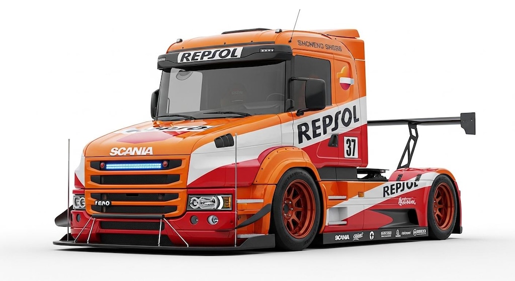 レプソルスカニアトラックレーシングカー