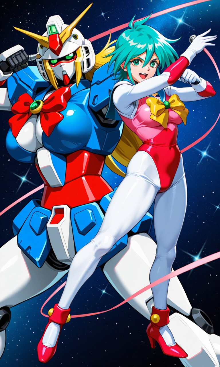 PixAIでアレンビー＆ノーベルガンダム🇸🇪❤️