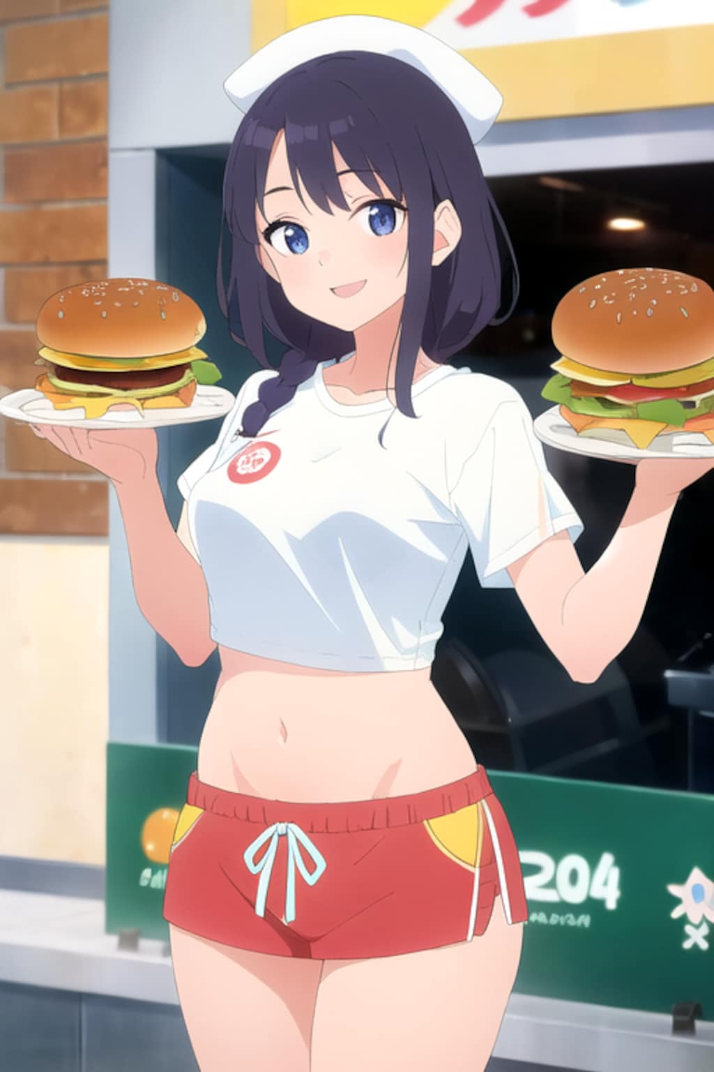 へそ出しバーガーショップ