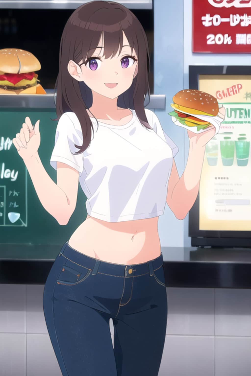 へそ出しバーガーショップ