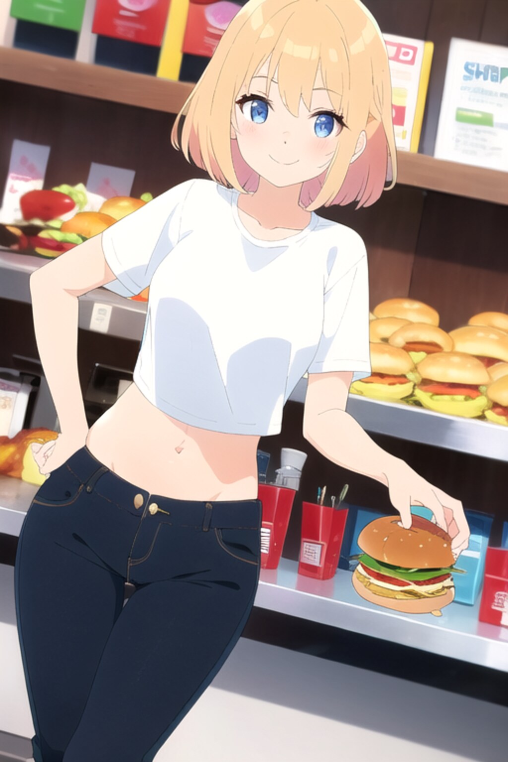 へそ出しバーガーショップ