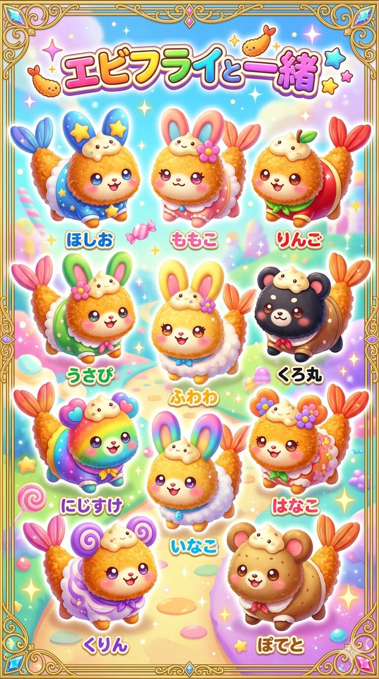 エビフライと一緒
