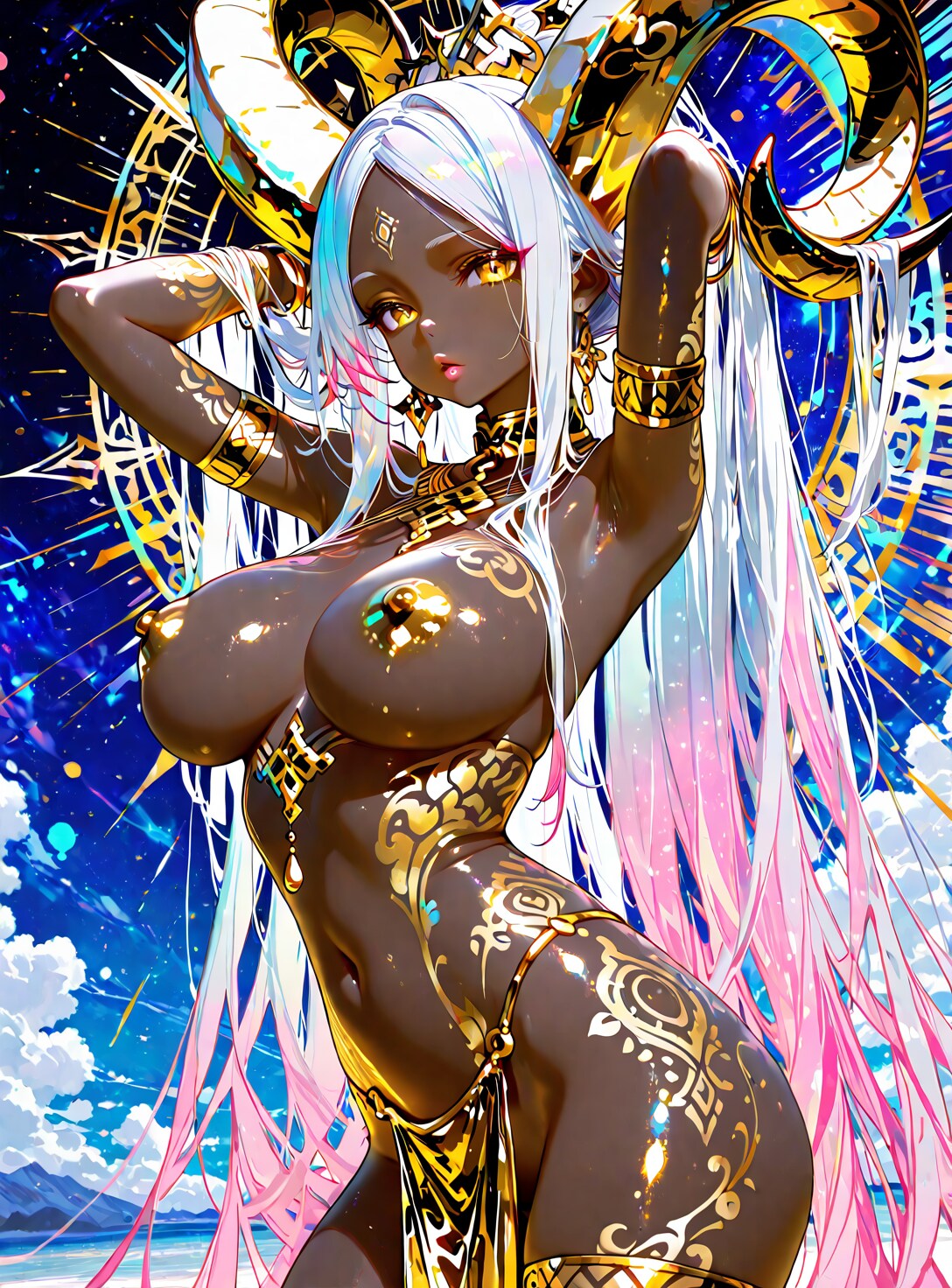 褐色のゴージャス女神