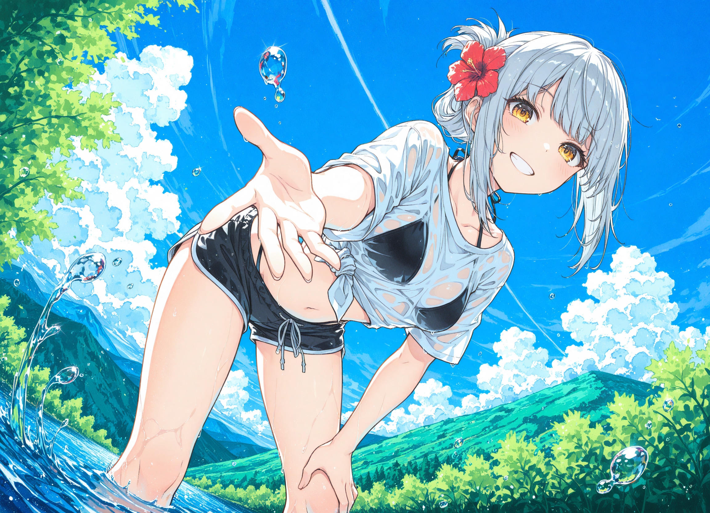 看板娘　river