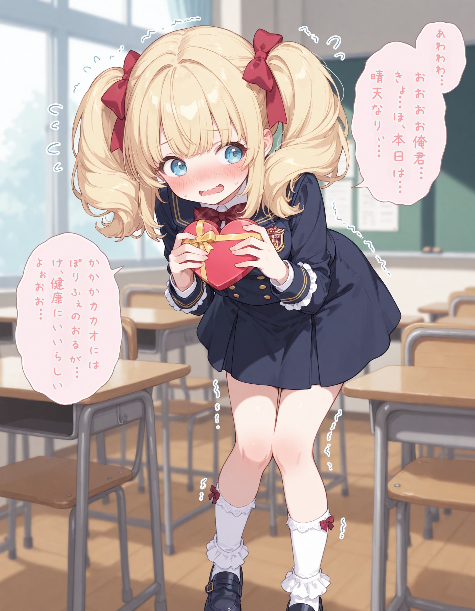 挙動不審なバレンタインの少女 | の人気AIイラスト・グラビア