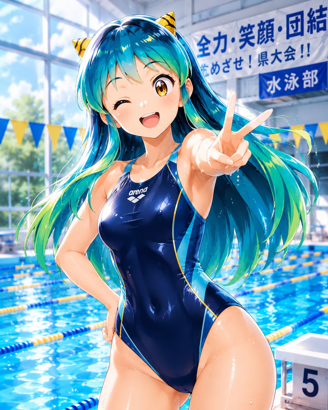 水泳部のラムちゃん