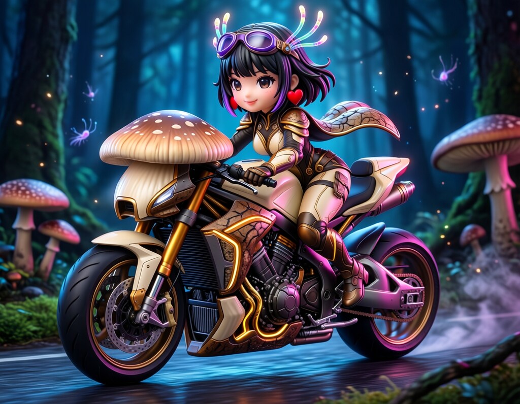 美咲さん　/　愛車松茸号で　PVC