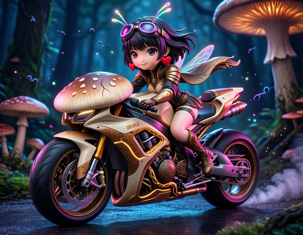 美咲さん　/　愛車松茸号で　PVC