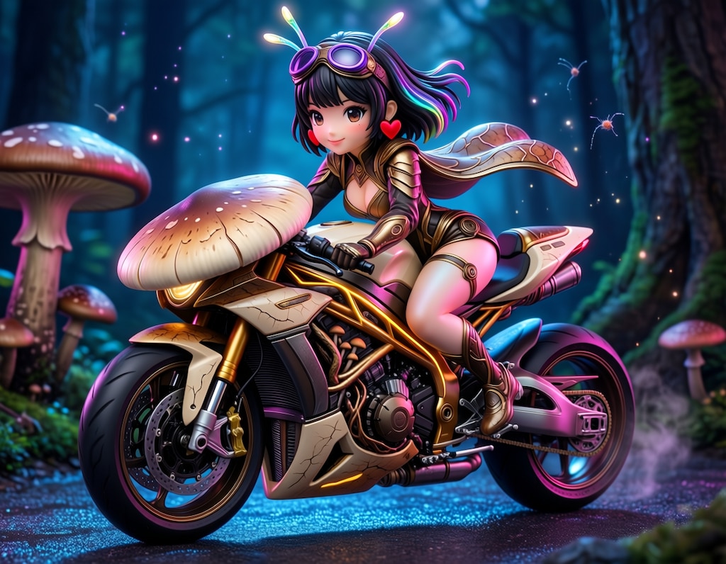 美咲さん　/　愛車松茸号で　PVC