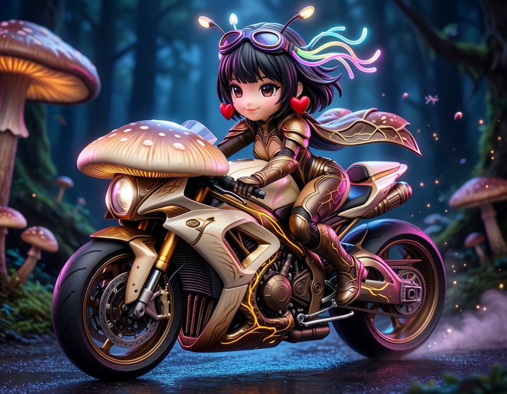 美咲さん　/　愛車松茸号で　PVC