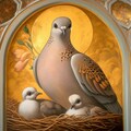Doves on church mural 3枚目