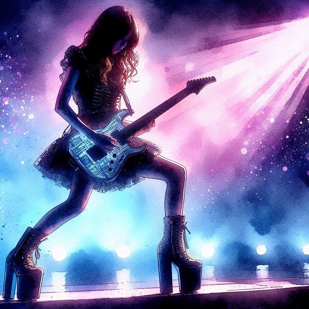 シルエットギター