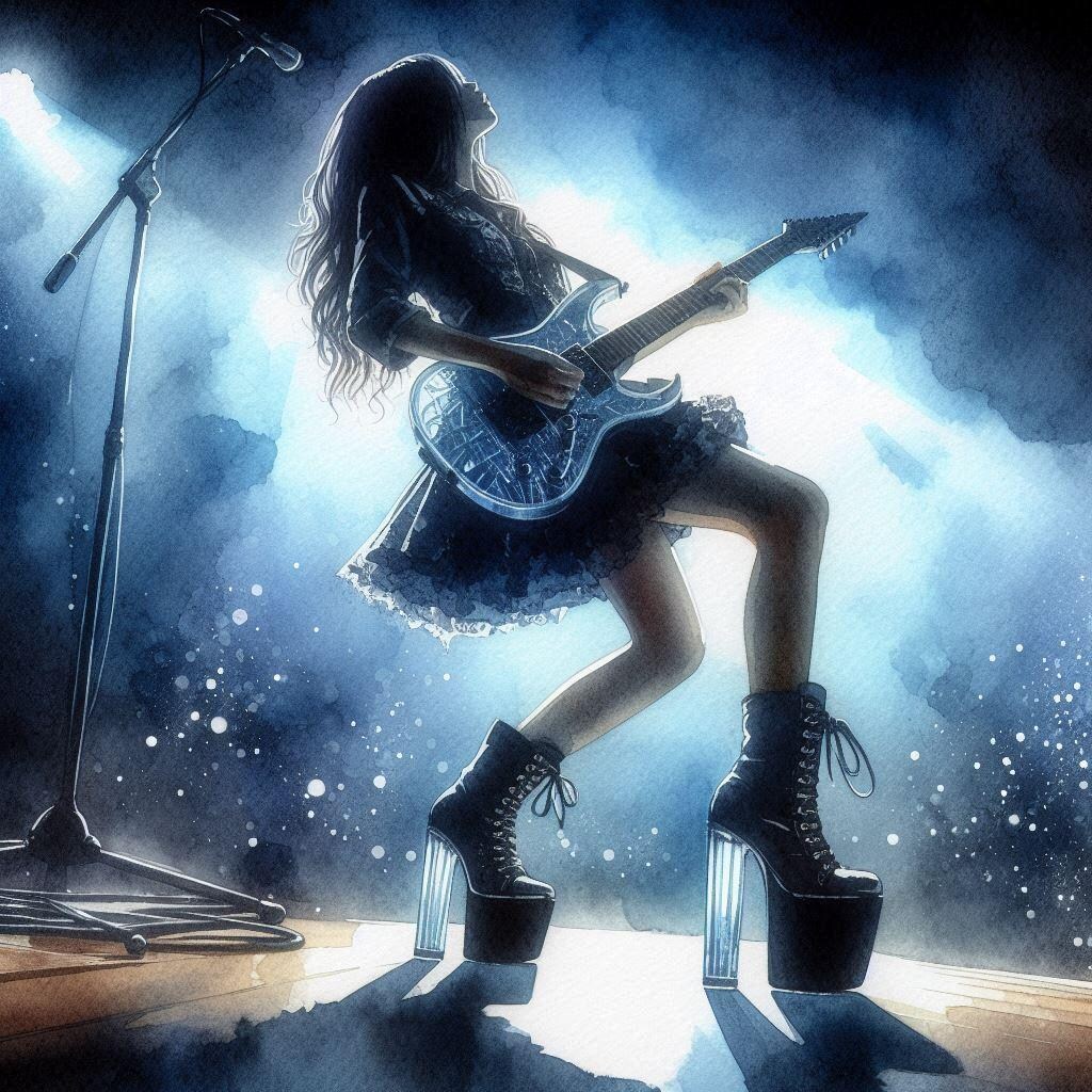 シルエットギター