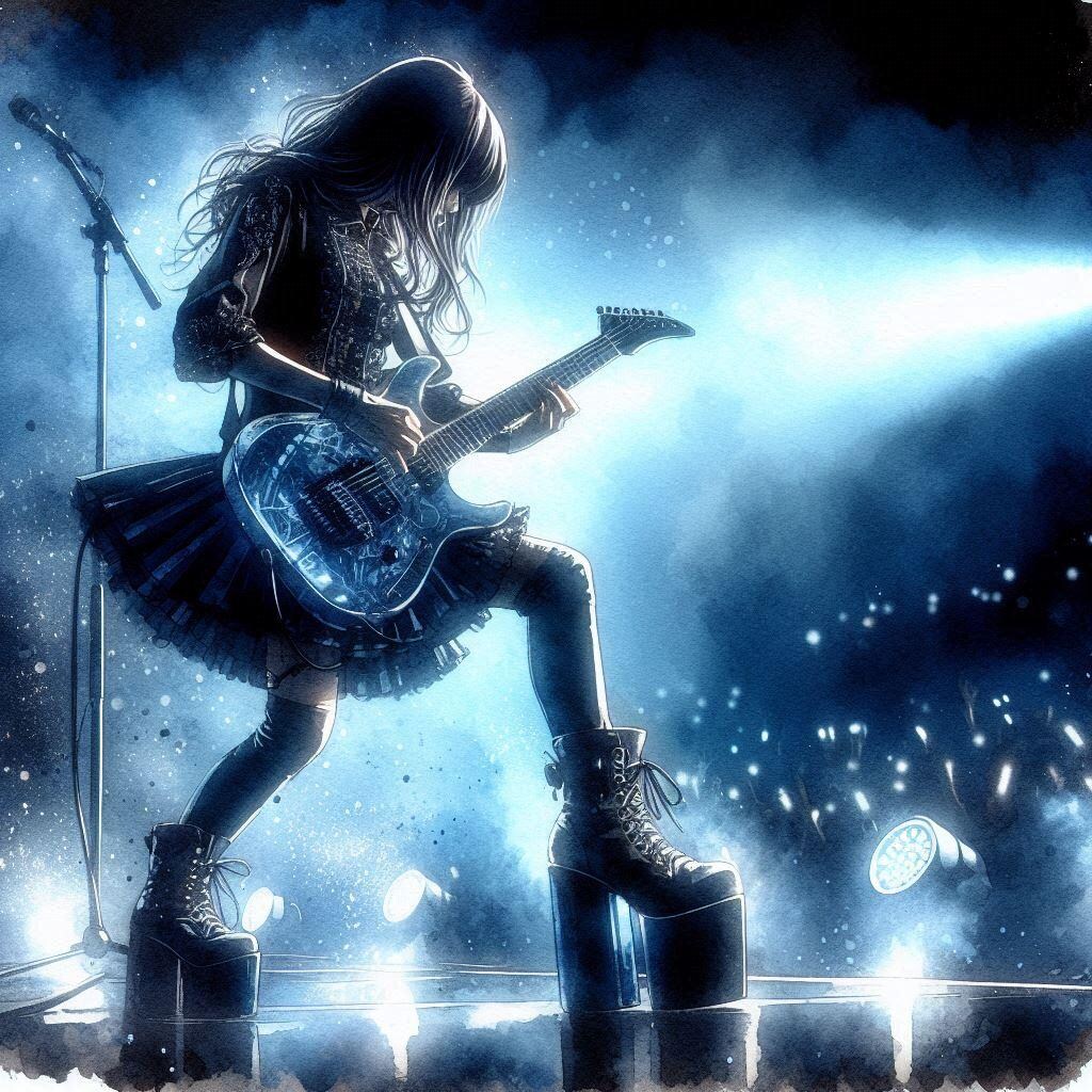 シルエットギター