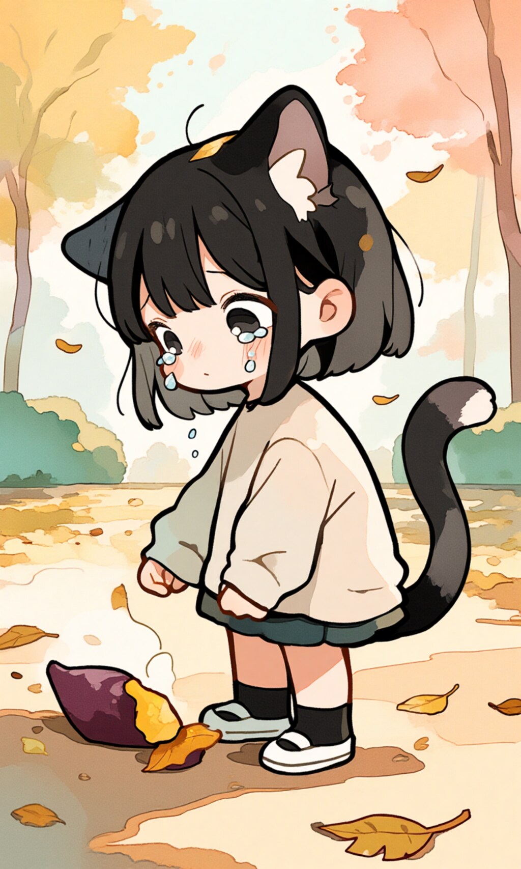 お芋、落としちゃった…