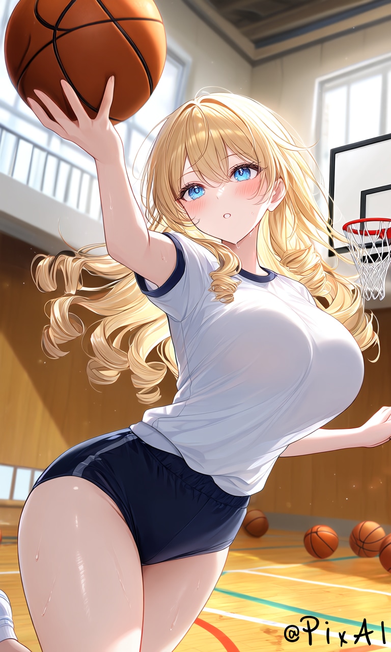 レイアップ唯夏お嬢様 | の人気AIイラスト・グラビア